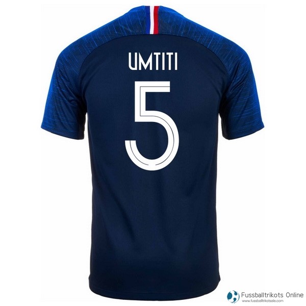 Frankreich Trikot Heim Umtiti 2018 Blau Fussballtrikots Günstig